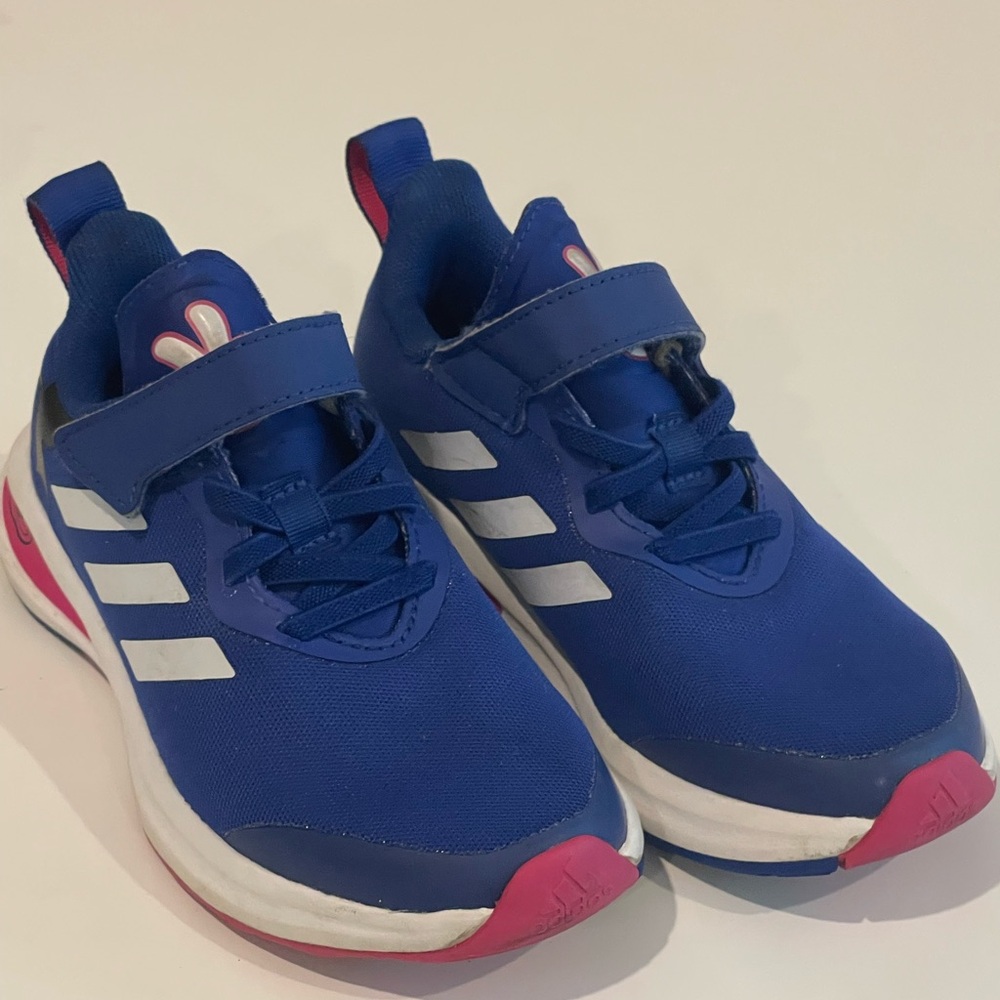 Kids Adidas Disney Blue Sneakers with Micky Mouse Size 12.